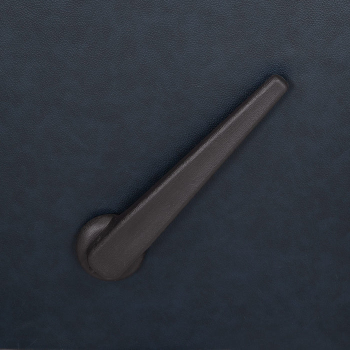 Franklin Furniture - Trilogy Rocker Recliner in Federica Navy Leather - 4595-Navy - GreatFurnitureDeal