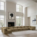 Meridian Furniture - Shaggy Corduroy Upholstered Modular Sectional - 641Camel-Sec9A - GreatFurnitureDeal