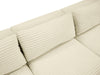 Meridian Furniture - Shaggy Corduroy Performance Fabric Upholstered Modular Sectional - 641Cream-Sec3A - GreatFurnitureDeal