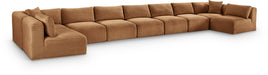 Meridian Furniture - Shaggy Corduroy Upholstered Modular Sectional - 641Saddle-Sec9A - GreatFurnitureDeal