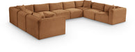 Meridian Furniture - Shaggy Corduroy Upholstered Modular Sectional - 641Saddle-Sec9B - GreatFurnitureDeal