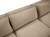 Meridian Furniture - Shaggy Corduroy Performance Fabric Upholstered Modular Sectional - 641Taupe-Sec6F - GreatFurnitureDeal