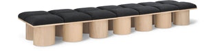 Meridian Furniture - Pavilion Black Boucle Fabric Upholstered 14pc. Bench - 465Black-14C - GreatFurnitureDeal