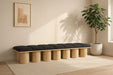 Meridian Furniture - Pavilion Black Boucle Fabric Upholstered 14pc. Bench - 465Black-14C - GreatFurnitureDeal