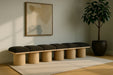 Meridian Furniture - Pavilion Brown Boucle Fabric Upholstered 6pc. Bench - 465Brown-6B - GreatFurnitureDeal