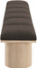 Meridian Furniture - Pavilion Brown Boucle Fabric Upholstered 6pc. Bench - 465Brown-6B - GreatFurnitureDeal