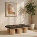 Meridian Furniture - Pavilion Brown Boucle Fabric Upholstered 6pc. Bench - 465Brown-6C - GreatFurnitureDeal