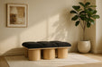 Meridian Furniture - Pavilion Brown Boucle Fabric Upholstered 6pc. Bench - 465Brown-6D - GreatFurnitureDeal