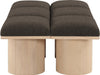 Meridian Furniture - Pavilion Brown Boucle Fabric Upholstered 6pc. Bench - 465Brown-6D - GreatFurnitureDeal