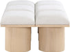 Meridian Furniture - Pavilion Cream Boucle Fabric Upholstered 6pc. Bench - 465Cream-6D - GreatFurnitureDeal