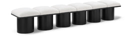 Meridian Furniture - Pavilion Cream Boucle Fabric Upholstered 6pc. Bench - 466Cream-6B - GreatFurnitureDeal
