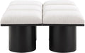 Meridian Furniture - Pavilion Cream Boucle Fabric Upholstered 6pc. Bench - 466Cream-6C - GreatFurnitureDeal