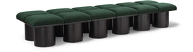 Meridian Furniture - Pavilion Green Boucle Fabric Upholstered 12pc. Bench - 466Green-12C - GreatFurnitureDeal