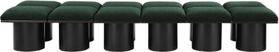 Meridian Furniture - Pavilion Green Boucle Fabric Upholstered 12pc. Bench - 466Green-12C - GreatFurnitureDeal