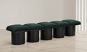 Meridian Furniture - Pavilion Green Boucle Fabric Upholstered 5pc. Bench - 466Green-5B - GreatFurnitureDeal