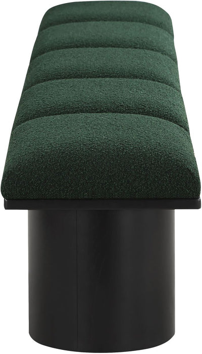 Meridian Furniture - Pavilion Green Boucle Fabric Upholstered 5pc. Bench - 466Green-5B - GreatFurnitureDeal