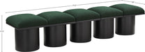 Meridian Furniture - Pavilion Green Boucle Fabric Upholstered 5pc. Bench - 466Green-5B - GreatFurnitureDeal