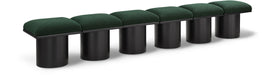 Meridian Furniture - Pavilion Green Boucle Fabric Upholstered 6pc. Bench - 466Green-6A - GreatFurnitureDeal
