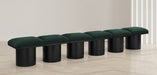 Meridian Furniture - Pavilion Green Boucle Fabric Upholstered 6pc. Bench - 466Green-6A - GreatFurnitureDeal