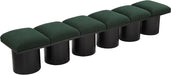 Meridian Furniture - Pavilion Green Boucle Fabric Upholstered 6pc. Bench - 466Green-6A - GreatFurnitureDeal