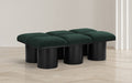 Meridian Furniture - Pavilion Green Boucle Fabric Upholstered 6pc. Bench - 466Green-6C - GreatFurnitureDeal