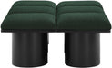 Meridian Furniture - Pavilion Green Boucle Fabric Upholstered 6pc. Bench - 466Green-6C - GreatFurnitureDeal