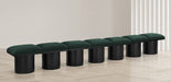 Meridian Furniture - Pavilion Green Boucle Fabric Upholstered 7pc. Bench - 466Green-7A - GreatFurnitureDeal