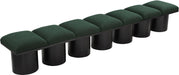 Meridian Furniture - Pavilion Green Boucle Fabric Upholstered 7pc. Bench - 466Green-7A - GreatFurnitureDeal