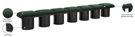 Meridian Furniture - Pavilion Green Boucle Fabric Upholstered 7pc. Bench - 466Green-7A - GreatFurnitureDeal