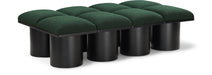 Meridian Furniture - Pavilion Green Boucle Fabric Upholstered 8pc. Bench - 466Green-8D - GreatFurnitureDeal