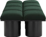 Meridian Furniture - Pavilion Green Boucle Fabric Upholstered 8pc. Bench - 466Green-8D - GreatFurnitureDeal
