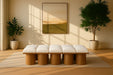Meridian Furniture - Pavilion Cream Boucle Fabric Upholstered 10pc. Bench - 467Cream-10D - GreatFurnitureDeal