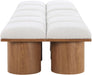 Meridian Furniture - Pavilion Cream Boucle Fabric Upholstered 10pc. Bench - 467Cream-10D - GreatFurnitureDeal
