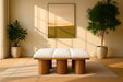 Meridian Furniture - Pavilion Cream Boucle Fabric Upholstered 6pc. Bench - 467Cream-6C - GreatFurnitureDeal