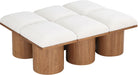 Meridian Furniture - Pavilion Cream Boucle Fabric Upholstered 6pc. Bench - 467Cream-6D - GreatFurnitureDeal