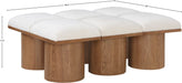Meridian Furniture - Pavilion Cream Boucle Fabric Upholstered 6pc. Bench - 467Cream-6D - GreatFurnitureDeal