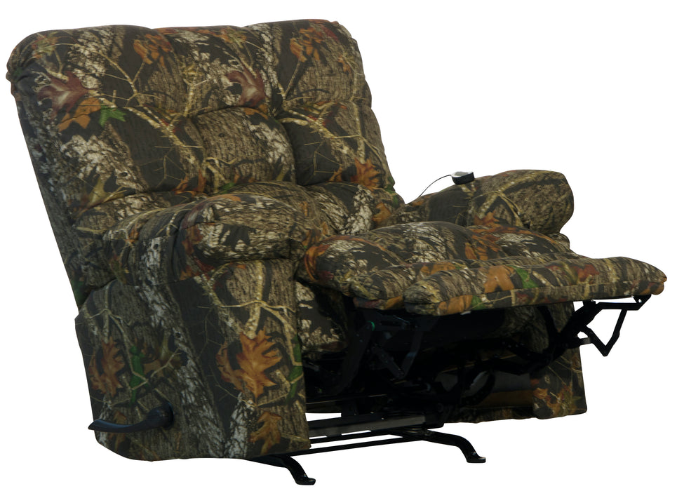Catnapper - 4689 Magnum Chaise Rocker Recliner w/Heat & Massage - Oversized - X-tra Comfort Footrest in Mossy Oak New Breakup - 4689-2-MOSSY - GreatFurnitureDeal