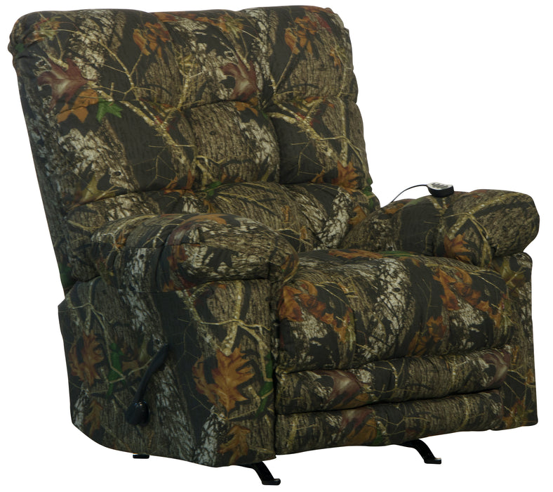 Catnapper - 4689 Magnum Chaise Rocker Recliner w/Heat & Massage - Oversized - X-tra Comfort Footrest in Mossy Oak New Breakup - 4689-2-MOSSY - GreatFurnitureDeal