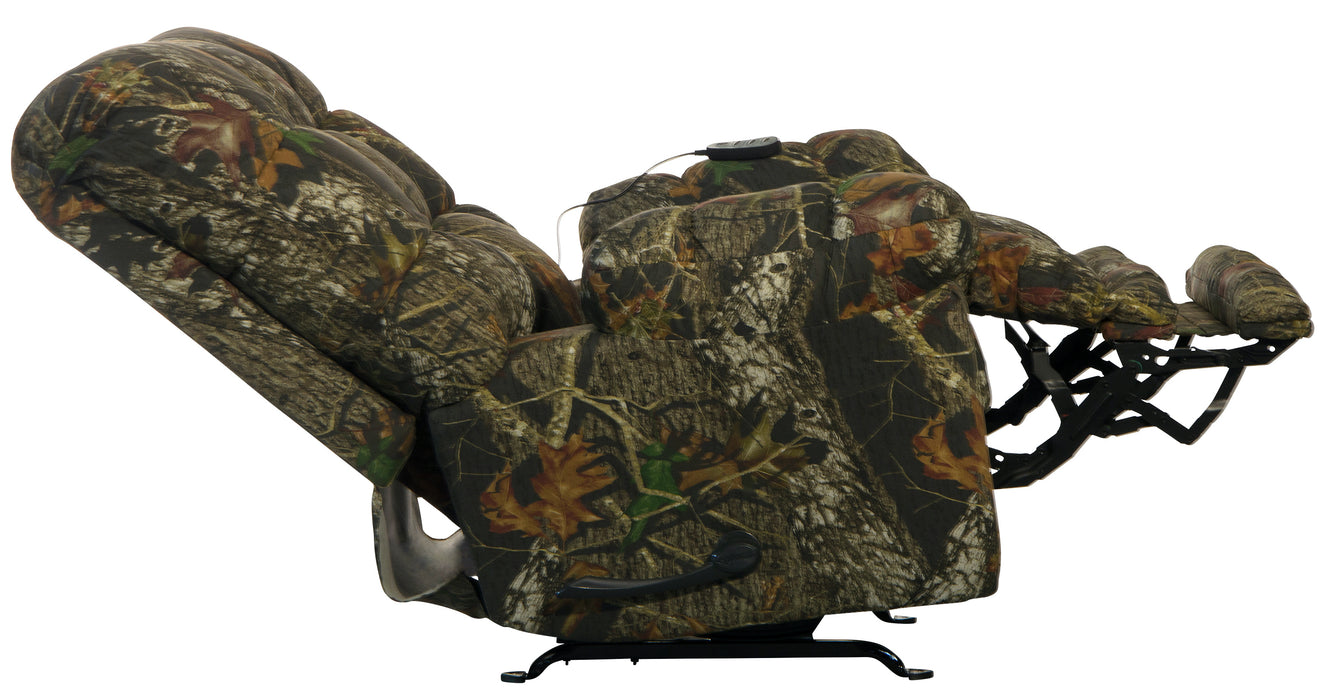Catnapper - 4689 Magnum Chaise Rocker Recliner w/Heat & Massage - Oversized - X-tra Comfort Footrest in Mossy Oak New Breakup - 4689-2-MOSSY - GreatFurnitureDeal