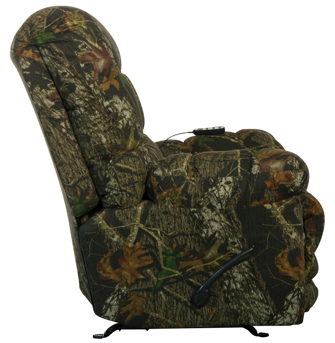 Catnapper - 4689 Magnum Chaise Rocker Recliner w/Heat & Massage - Oversized - X-tra Comfort Footrest in Mossy Oak New Breakup - 4689-2-MOSSY - GreatFurnitureDeal