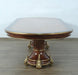 European Furniture - Veronica Dining Table in Antique Walnut and Dark Gold Leaf - 47076-DT - GreatFurnitureDeal