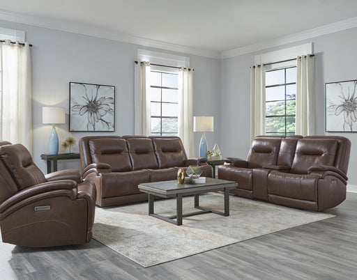 Southern Motion REVIVE - 472 Heston Triple Power Console Loveseat in Frisco Chocolate - 472-86P - GreatFurnitureDeal