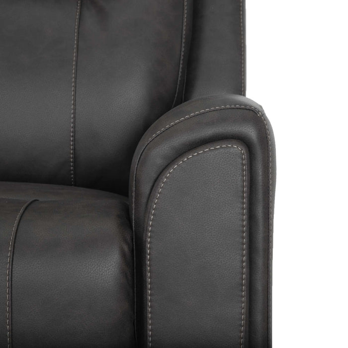 Franklin Furniture - 4730 Argent Power Rocker Recliner w/ Air Massage/Power Headrest/Arm Storage/USB Charging in Duvall Slate - 99288-SLATE