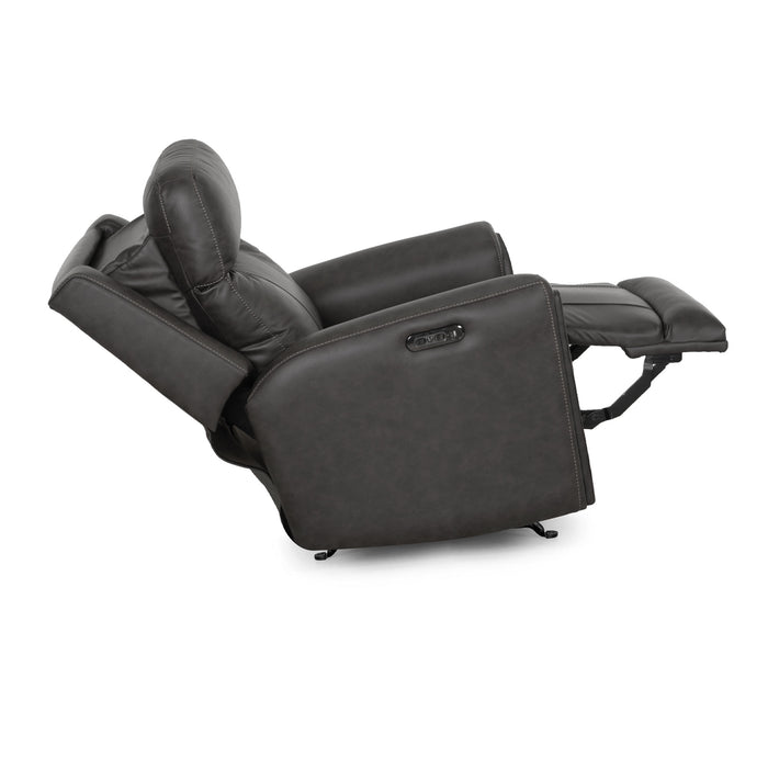 Franklin Furniture - 4730 Argent Power Rocker Recliner w/ Air Massage/Power Headrest/Arm Storage/USB Charging in Duvall Slate - 99288-SLATE