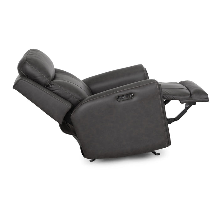 Franklin Furniture - 4730 Argent Power Rocker Recliner w/ Air Massage/Power Headrest/Arm Storage/USB Charging in Duvall Slate - 99288-SLATE