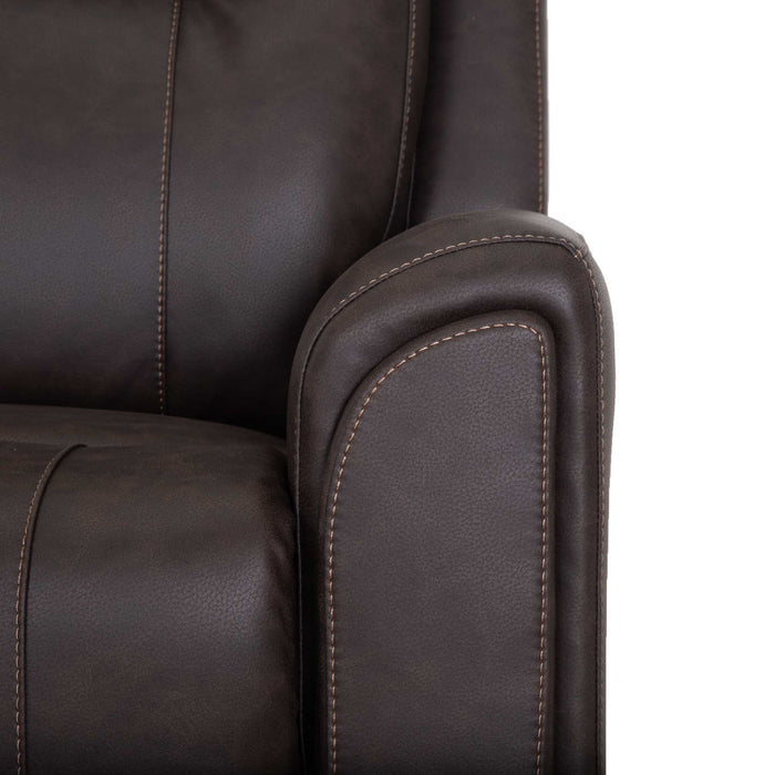 Franklin Furniture - 4730 Argent Power Rocker Recliner w/ Air Massage/Power Headrest/Arm Storage/USB Charging in Duvall Coffee - 99288-COFFEE - GreatFurnitureDeal
