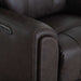 Franklin Furniture - 4730 Argent Power Rocker Recliner w/ Air Massage/Power Headrest/Arm Storage/USB Charging in Duvall Coffee - 99288-COFFEE - GreatFurnitureDeal