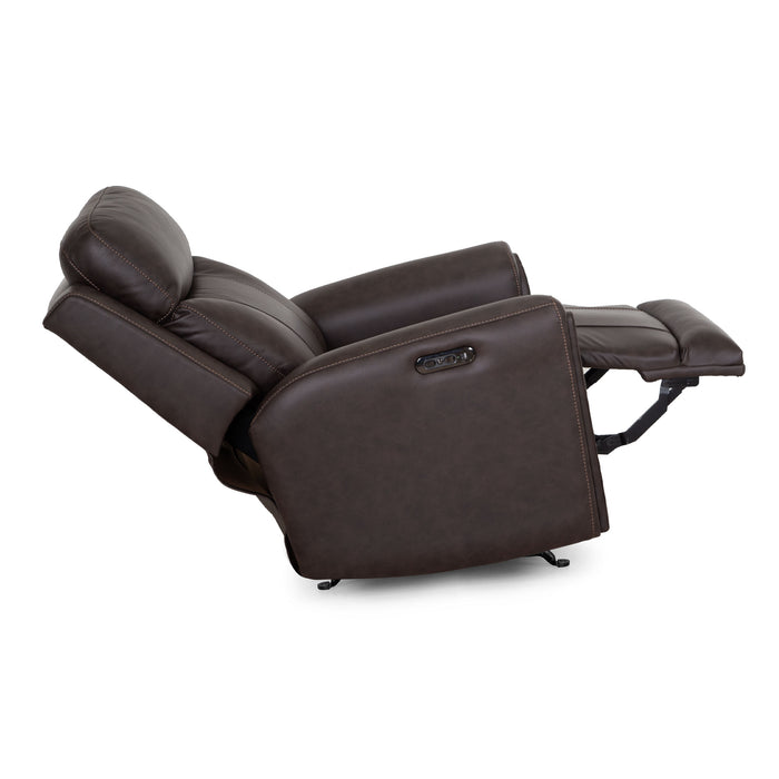 Franklin Furniture - 4730 Argent Power Rocker Recliner w/ Air Massage/Power Headrest/Arm Storage/USB Charging in Duvall Coffee - 99288-COFFEE - GreatFurnitureDeal