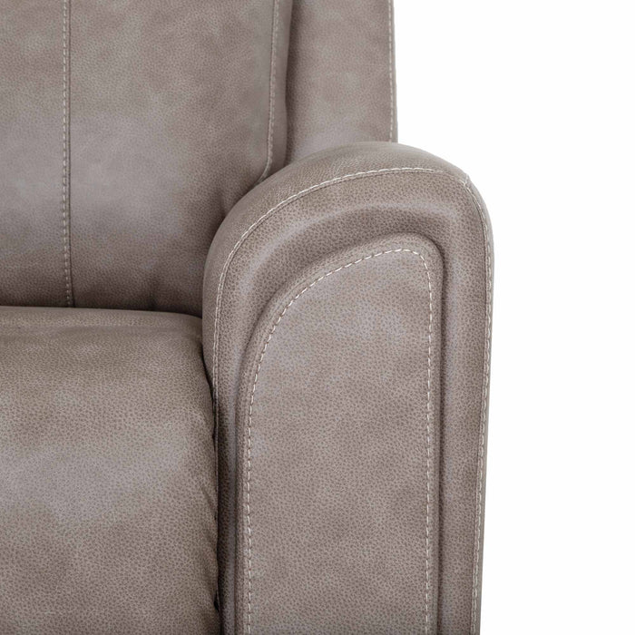 Franklin Furniture - 4730 Argent Power Rocker Recliner w/ Air Massage/Power Headrest/Arm Storage/USB Charging in Duvall Greige - 99288-GREIGE