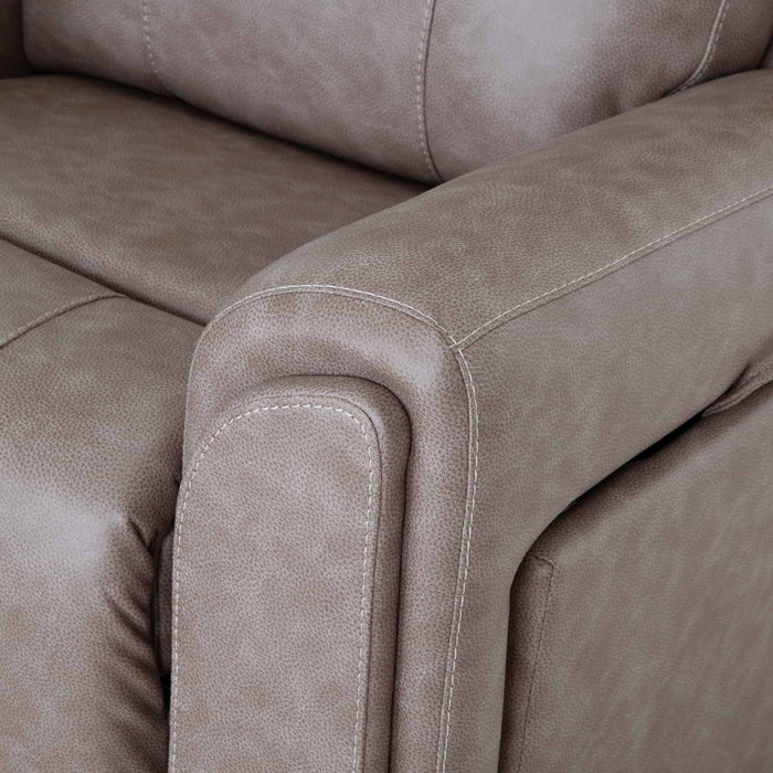 Franklin Furniture - 4730 Argent Power Rocker Recliner w/ Air Massage/Power Headrest/Arm Storage/USB Charging in Duvall Greige - 99288-GREIGE